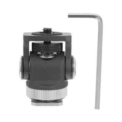 Uonlytech Universal Head for Camera Phone Flash 1/4'' Hot Shoe Mount Swivel Base for Flexible Positioning