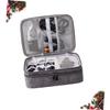 ETHZZLE 3 Cables Storage Pouch Waterproof Cases Cable Organizer Bag Zippered Tote Accessories Case Small Waterproof Case Waterproof Tote Travel Earphone Charger view 2