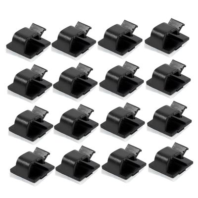 OSALADI 25pcs Clips Adhesive Cord Fixing Clamps for Use Easy to Install Wire Organizer for Household Cable Fixation and Cord Management