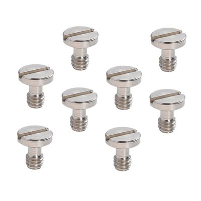 OSALADI 8pcs Tripod Screw Camera Quick Release Plate Screws Durable Plated Easy to Install Tripod Extender for Photographers and Equipment Mounting