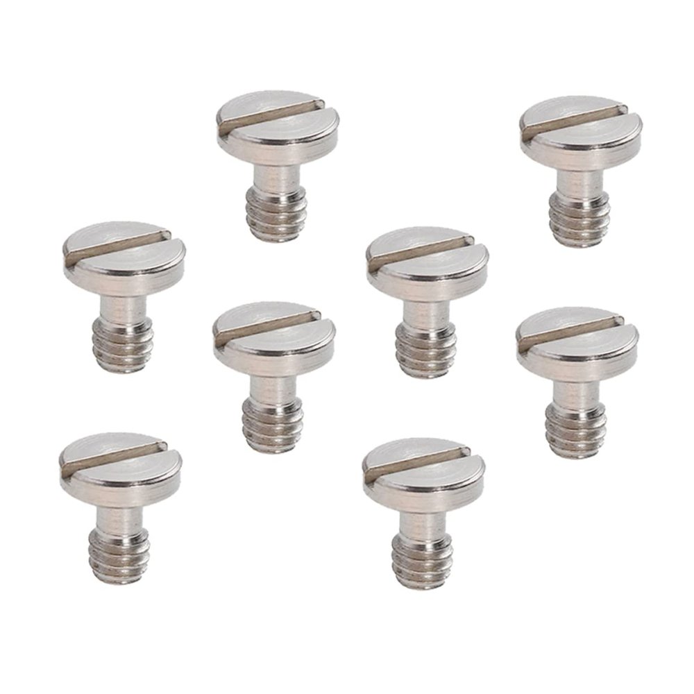 OSALADI 8pcs Tripod Screw Camera Quick Release Plate Screws Durable Plated Easy to Install Tripod Extender for Photographers and Equipment Mounting
