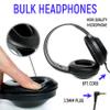 36 Pack Bundle Headphones for Classroom, Pack of 12 Wired Mixed Color Headphones and Pack of 24 Black Color School Headphones With Microphones for Elementary to College Students (36 Headphones Bundle) view 2