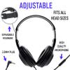 36 Pack Bundle Headphones for Classroom, Pack of 12 Wired Mixed Color Headphones and Pack of 24 Black Color School Headphones With Microphones for Elementary to College Students (36 Headphones Bundle) view 3