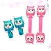 ARTIBETTER Cute Owl Design Cable Ties Cord Organizer Wire Wrap Headset Winder Cable Manager 10pcs Easy to Install for Home Random Color view 3