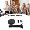 Uonlytech Desktop Camera Stand with Flexible Suspension Arm Interchangeable Phone Clip and Webcam Holder Compatible with Video Recorders Led Lights and Flash Accessories view 2
