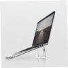 Uonlytech Aluminum Alloy Laptop Stand Ventilation Ergonomic Riser for Desk Portable Holder Silver for Cooling and Comfortable Typing view 3