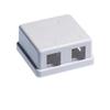 SMB-2WH-S Surface Box 2 Port White view 1