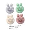 OSALADI 4pcs Silicone Cable Cord Organizer Clips Strong Adhesive Wall Hooks for Home Office Flexible Cable Management for USB and Audio Cords Mint Green Lotus view 2