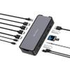 Verbatim USB-C Pro Docking Station, 15-in-1 Hub, Multiport Adapter to HDMI 4K and 8K, USB-A and USB-C, PD 80W, AUX, Card Reader, for Mac/Windows Laptop and Co view 1