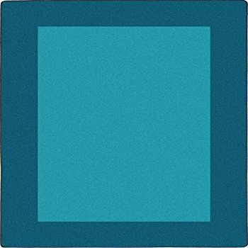 All Around Rectangle Classroom Carpet Teal - 5 ft. 4 in. x 7 ft. 8 in.