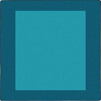 All Around Rectangle Classroom Carpet Teal - 5 ft. 4 in. x 7 ft. 8 in.