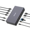 Verbatim USB-C Pro Docking Station, 17-in-1 Hub, Multiport Adapter to HDMI 4K and 8K, USB-A and USB-C, PD 100W, AUX, Card Reader, for Mac/Windows Laptop etc view 1