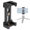 ASHATA Phone Holder with Hot Shoe, Portable Double Hole E Type Clip, Foldable Design, Non Slip Footpad, Extensible with Hot Shoe, for Tripod, Lamp Holder, ASHATAckypiwo0dx view 2