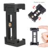 ASHATA Phone Holder with Hot Shoe, Portable Double Hole E Type Clip, Foldable Design, Non Slip Footpad, Extensible with Hot Shoe, for Tripod, Lamp Holder, ASHATAckypiwo0dx view 4