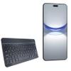 BoxWave Keyboard Compatible with Huawei nova 12 Pro - SlimKeys Bluetooth Keyboard, Portable Thin with Chiclet-Style Keys - Jet Black view 1