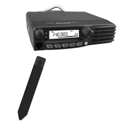 BoxWave Stylus Pouch Compatible with Yaesu FTM-3200DR - Stylus PortaPouch, Pen Stylii Holder Carrier Portable Self-Adhesive - Jet Black