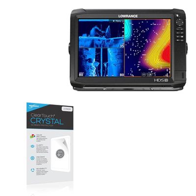 BoxWave Screen Protector Compatible with Lowrance HDS Carbon 12 - ClearTouch Crystal (2-Pack), HD Film Skin - Shields from Scratches