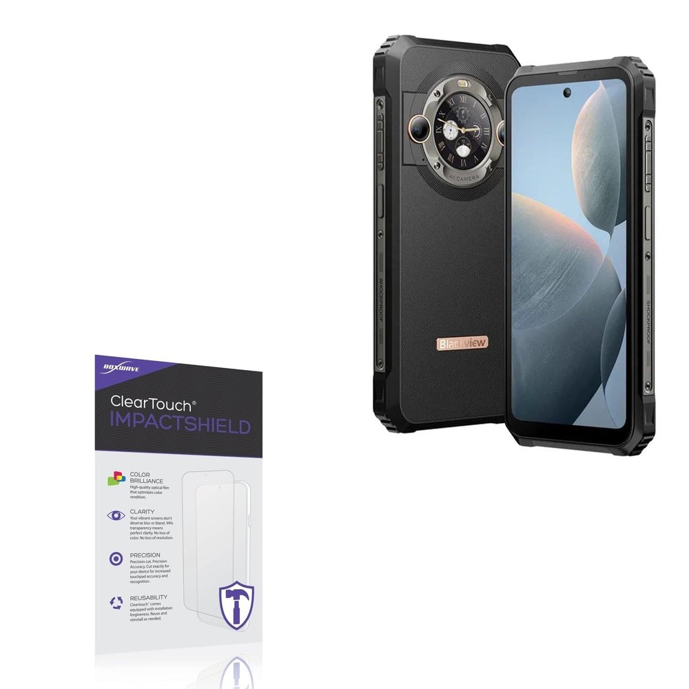 BoxWave Screen Protector Compatible with Blackview BL9000 - ClearTouch ImpactShield (2-Pack), Impenetrable Screen Protector Flexible Film