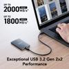 Lexar 2TB SL500 Portable SSD, Up to 2000MB/s, Compatible w/Type-C Laptops, iPhone 15/16, Smartphones, Tablets, PS5, Xbox, USB 3.2 Gen 2x2, Slim & Lightweight, External SSD, Black (LSL500X002T-RNBNU) view 2
