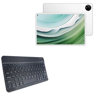 BoxWave Keyboard Compatible with Huawei MatePad Pro 11 (2024) - SlimKeys Bluetooth Keyboard, Portable Thin with Chiclet-Style Keys - Jet Black