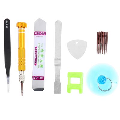 ORFOFE 13pcs Tool Mobile Device Disassembly Kit Various Screwdriver Compact and Portable for Compatible Smartphones Tablets and Electronics Random Color