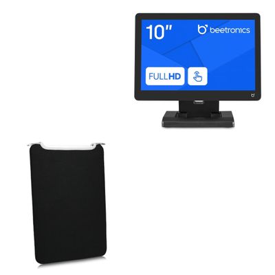 BoxWave Case Compatible with Beetronics 10TS7 - SlipSuit, Soft Slim Neoprene Pouch Protective Case Cover - Jet Black