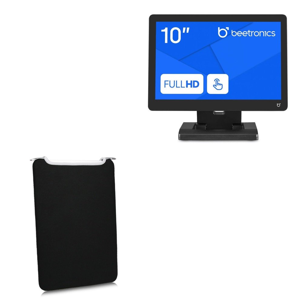 BoxWave Case Compatible with Beetronics 10TS7 - SlipSuit, Soft Slim Neoprene Pouch Protective Case Cover - Jet Black