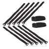 ETHZZLE 12pcs Cable Straps Hook and Loop for Bike Rack Wire Management and Cord Organization view 1