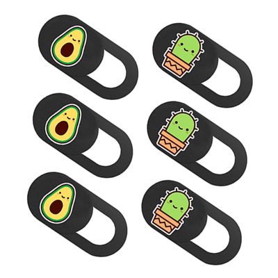 OSALADI 6pcs Cartoon Pattern Webcam Cover Slider Privacy Camera Cover for Computer Laptop Phone Ultra-Slim Easy to Install Adorable Design for Enhanced Data Security