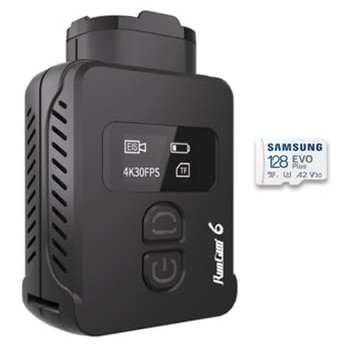RunCam 6 4K Wide Angle WiFi FPV PWM Action Sports Helmet Camera with 128GB SD Card (RUNCAM6-128G)