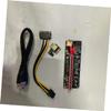OSALADI 1 Set Adapter Cable Pci Express Riser Pci Express Extender Pcie Riser Pci-e Card Adapter Computer Adapter Pci Express Extension Adapter Graphics Card 16x Gpu Red view 3