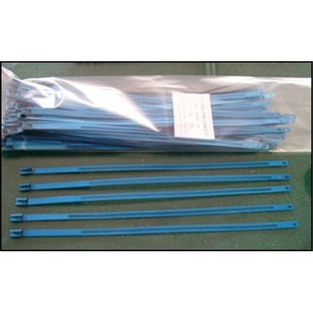 212 Main Stainless Steel Cable Tie - Anodized Blue - 10 Piece Per Pack