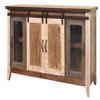 HomeRoots 528731 60 in. Brown Solid Wood Cabinet Enclosed Storage Distressed TV Stand view 1