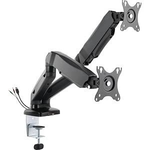 212 Main Mounting Arm for Monitor - Black - 2 Display Supported - 75 x 75 & 100 x 100 VESA Standard