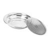 LABRIMP Stainless Steel Dumpling Steamer Tray Double Layer Draining Plate for Home Use Round Design for Efficient Water Drainage and Easy Cleaning view 1