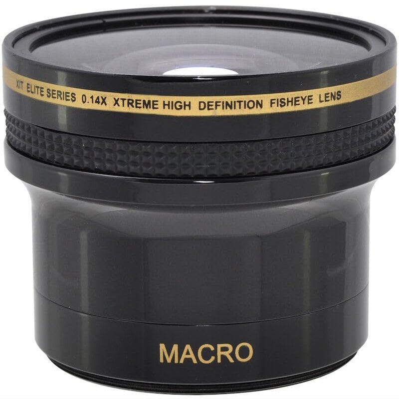 55MM HD .X14 FISHEYE Macro Lens for Panasonic Lumix DC-FZ80 (Size 55MM)
