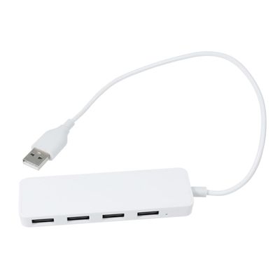 OSALADI High-Speed USB Port Hub Converter Multi-Interface Adapter for Laptop and Pc Slim Design and Play Supports Charging for Devices Simultaneously White