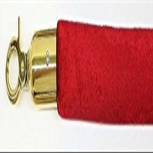 212 Main 96 in. Velour Rope with Gold Closable Hook - Burgundy