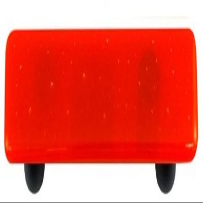 212 Main Glass Cabinet Pull - Tomato Red