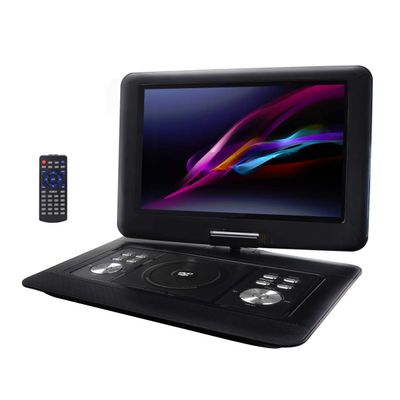 212 Main 13.3 inches Portable DVD Player with Swivel TFT-LCD Screen USB SD & AV Inputs - Black