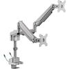 212 Main Mounting Arm for Monitor - Gray - 2 Display Supported - 75 x 75 100 x 100 VESA Standard view 1