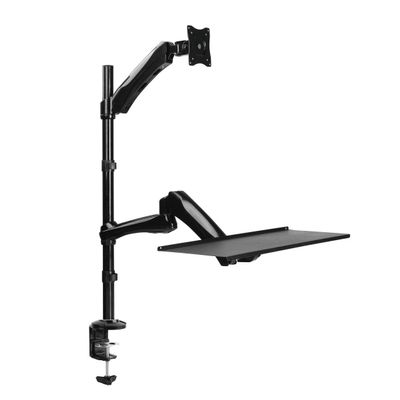 13-27 in. Desk Mount with Keyboard Holder