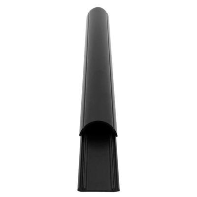 212 Main 60 in. Premium Cable Shield Floor Cord Cover with Rubber Traction Slips Black