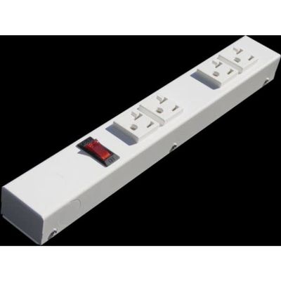 212 Main 12 inches 20A 4 Outlets Hardwired Power Strip with Switch