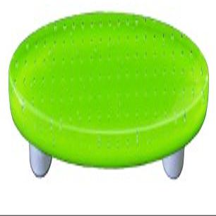 212 Main Bubbles Spring Green Oval Glass Cabinet Pull - Aluminum Post Spring Green