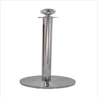 212 Main 12 in. Domed Base Crown Mirror Stainless Steel Post with Crown Post Ring
