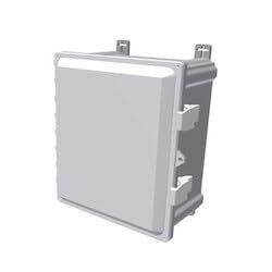 212 Main 16 inches NEMA-4 Plastic Wi-Fi Access Point Enclosure with Hinged Opaque Door & Air Circulation Vents