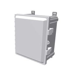 212 Main 16 inches NEMA-4 Plastic Wi-Fi Access Point Enclosure with Hinged Opaque Door & Air Circulation Vents