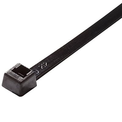 6 in. 18 lbs Cable Tie UV Black - 100 per Bag