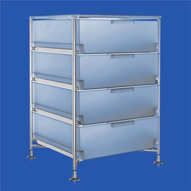 212 Main Fixed Feet PMMA & SS Cabinet 4 Drawer